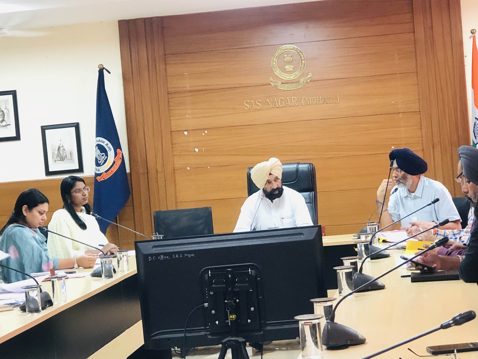 MLA Dr. Charanjit Singh Holds Meeting with District Administration Regarding Development Works in Villages Under Kharar Sub-Division of Chamkaur Sahib